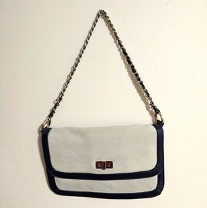 Le Chateau Faux Suede Shoulder Bag